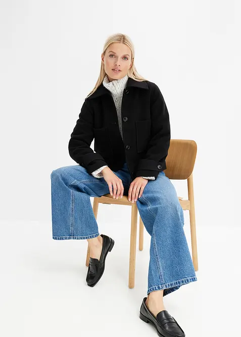 Wide Leg-jeans Mid Waist, bonprix