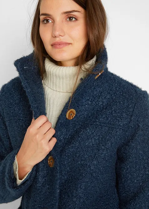 Boucl&eacute;-k&aring;pe med lommer, bonprix