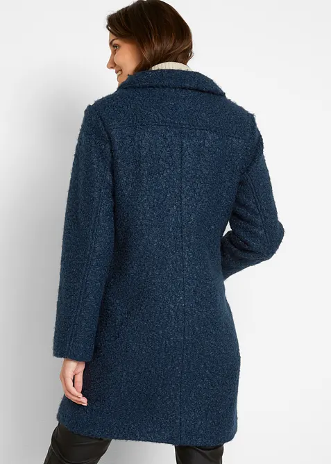 Boucl&eacute;-k&aring;pe med lommer, bonprix