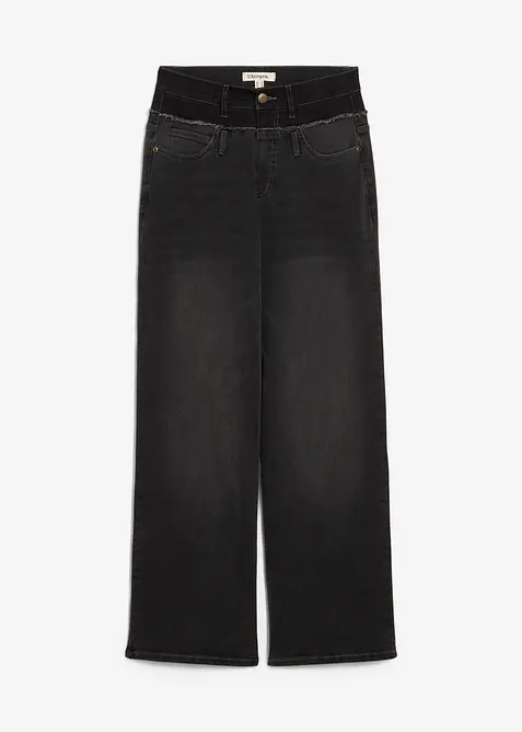 Wide Leg-jeans High Waist, bonprix