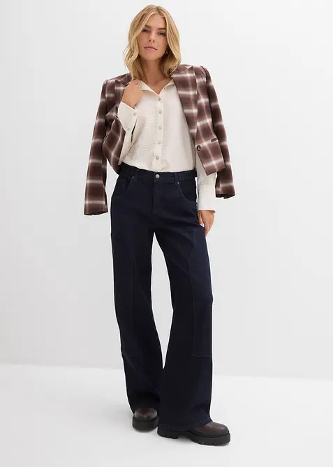 Wide Leg-jeans Mid Waist, bonprix