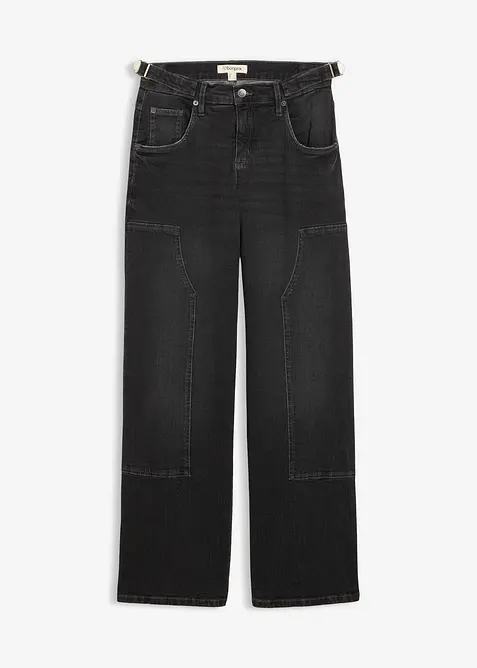 Wide Leg-jeans Mid Waist, bonprix