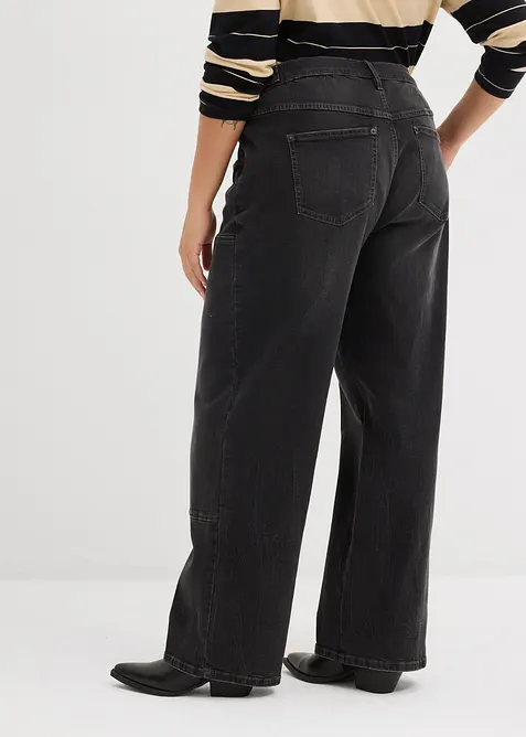 Wide Leg-jeans Mid Waist, bonprix