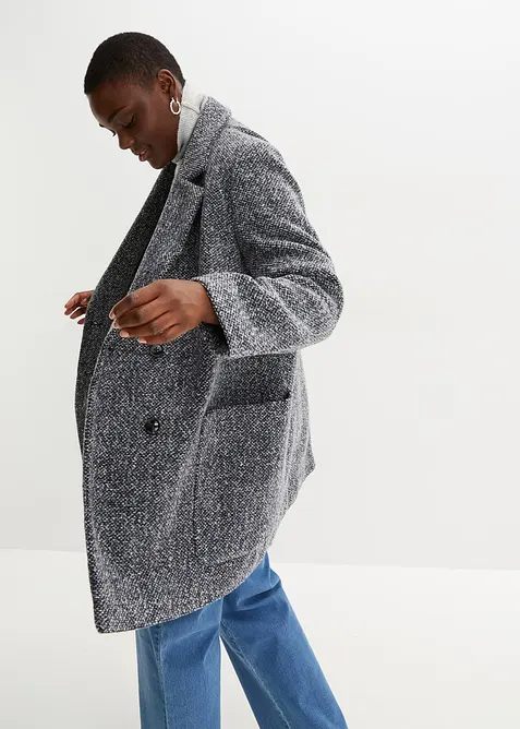 Kort k&aring;pe i ullstil, bonprix