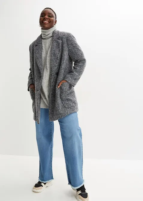 Kort k&aring;pe i ullstil, bonprix