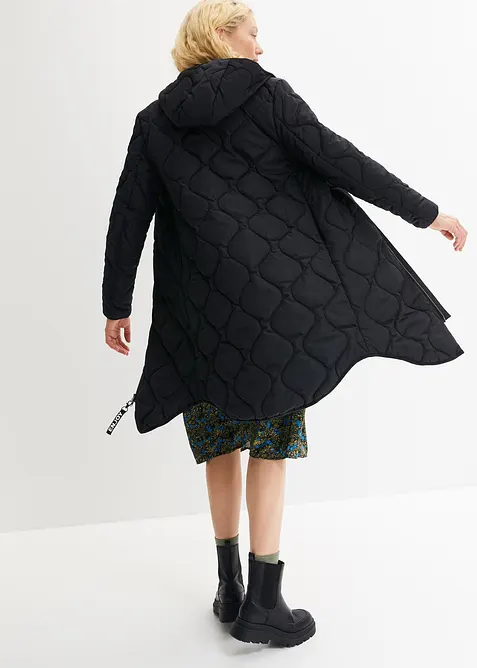 Vattert k&aring;pe av resirkulert polyester, bonprix