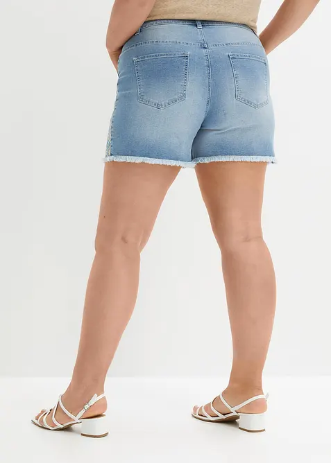 Denimshorts Mid Waist, bonprix