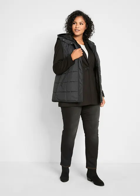 Varmende, Straight-jeans Mid Waist med komfortlinning, bonprix