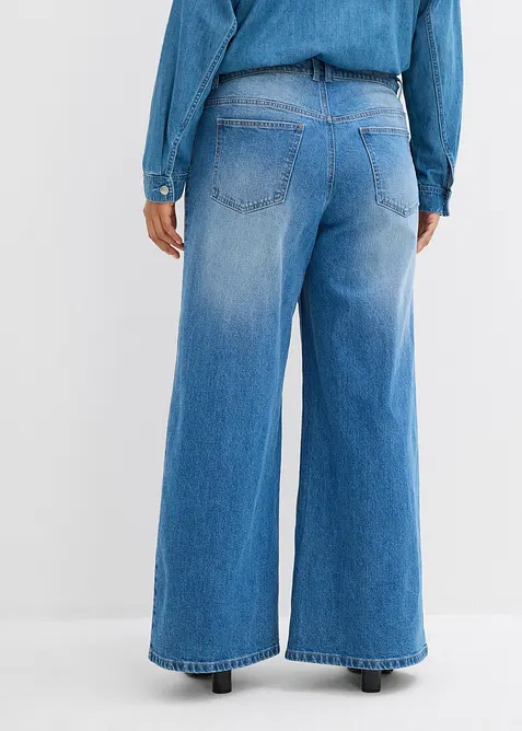 Wide Leg-jeans Mid Waist, bonprix