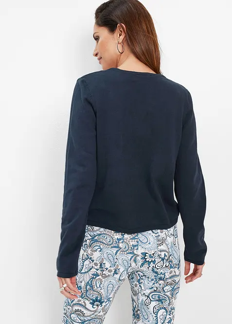 Stilren finstrikket jakke, bonprix