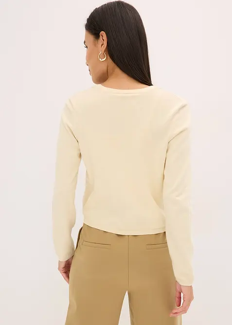 Stilren finstrikket jakke, bonprix