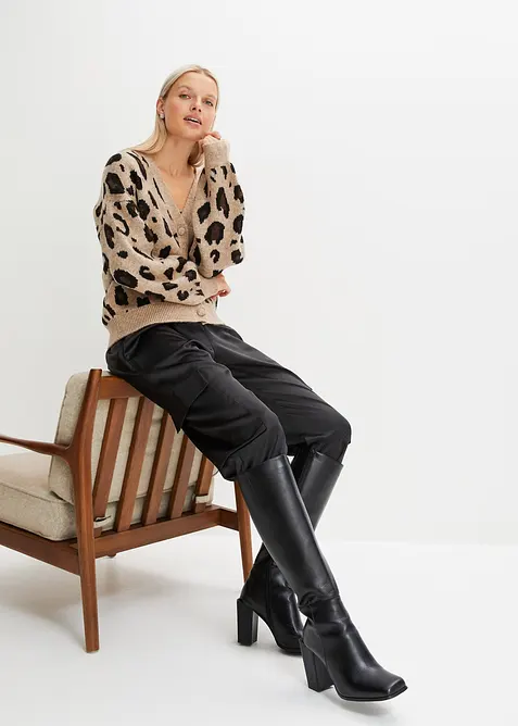 M&oslash;nstret cardigan, bonprix