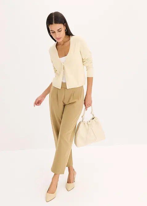 Stilren finstrikket jakke, bonprix