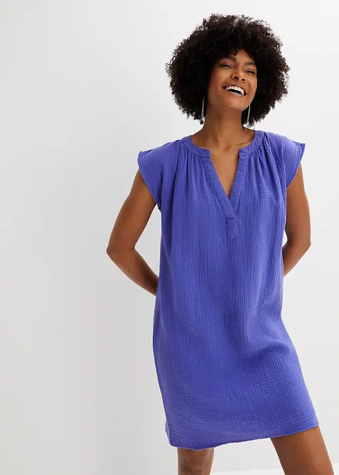 Musselin-kjole av bomull, bonprix