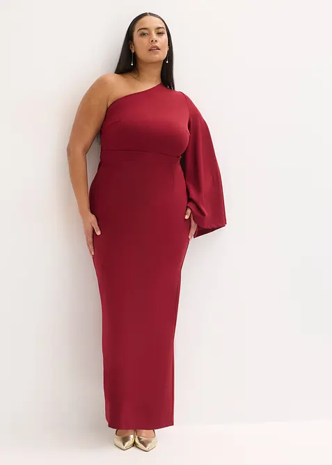 Selskapskjole med one-shoulder-utringning, bonprix