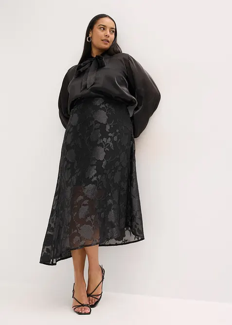 Maxiskj&oslash;rt med asymmetrisk fald, bonprix