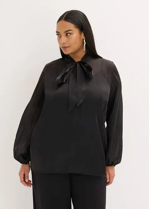 Bluse med sl&oslash;yfe, bonprix