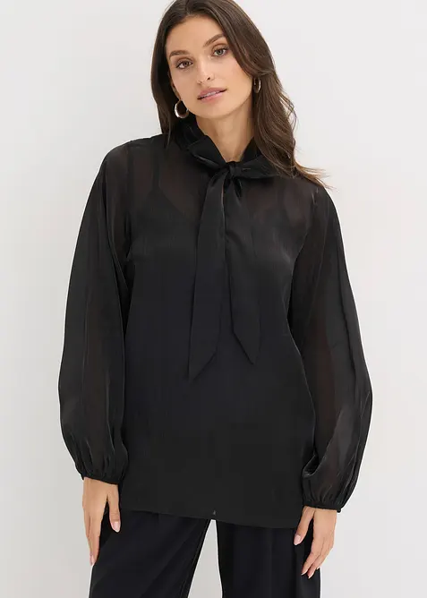 Bluse med sl&oslash;yfe, bonprix