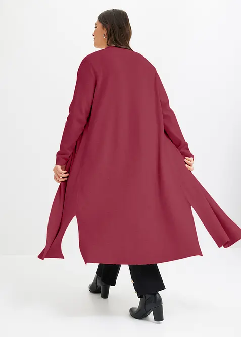 Lang strikkejakke med viskose, bonprix