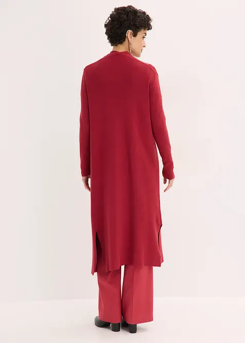 Lang strikkejakke med viskose, bonprix