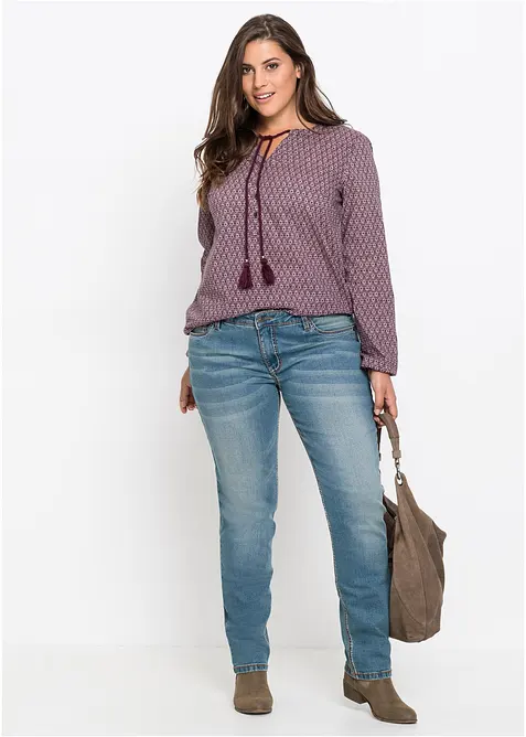 Straight-jeans Mid Waist, Stretch, bonprix