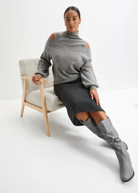 Cold shoulder-genser, bonprix