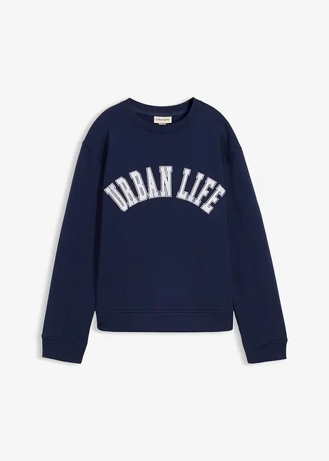 Oversized sweatshirt i 100% bomull, bonprix