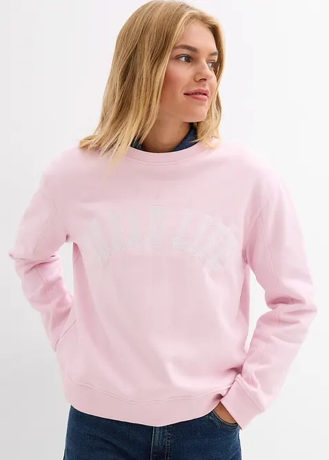 Oversized sweatshirt i 100% bomull, bonprix