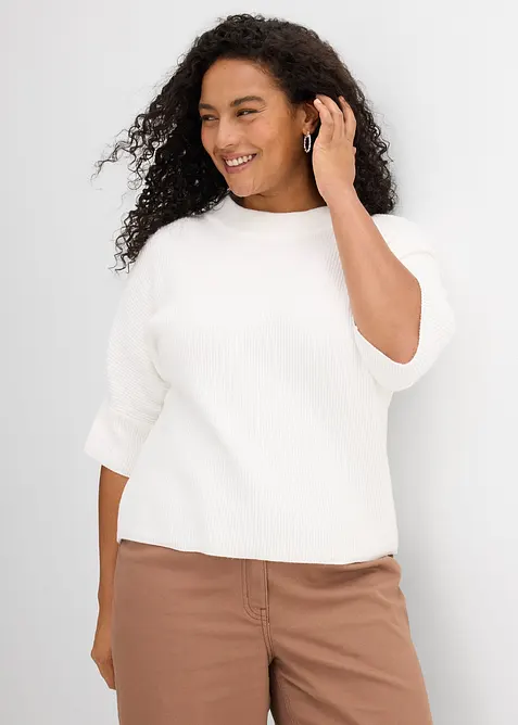 Boxy genser i myk viskosemiks, bonprix