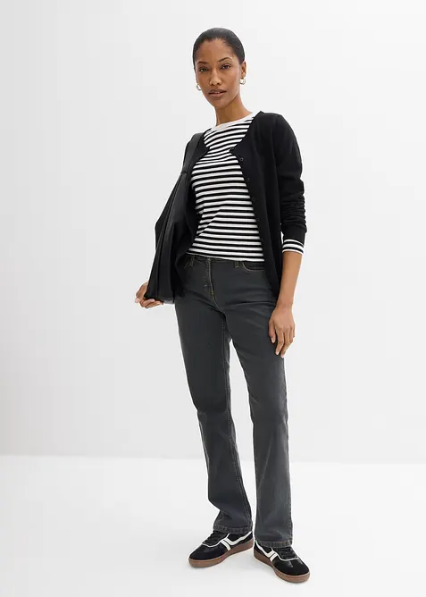 Straight-jeans Mid Waist, Stretch, bonprix