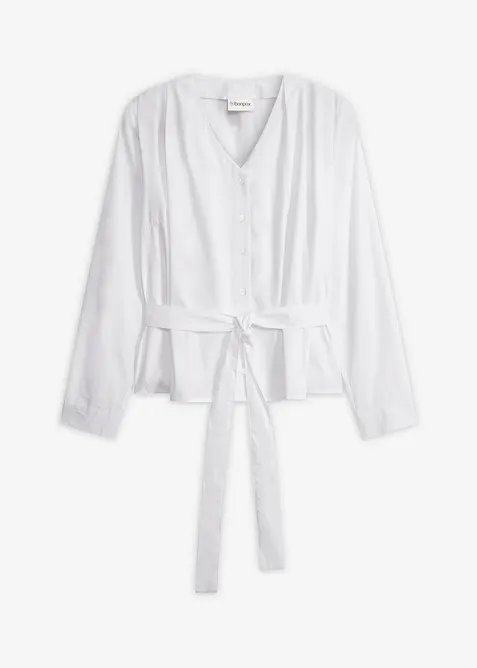 Bluse i 100% bomull, bonprix