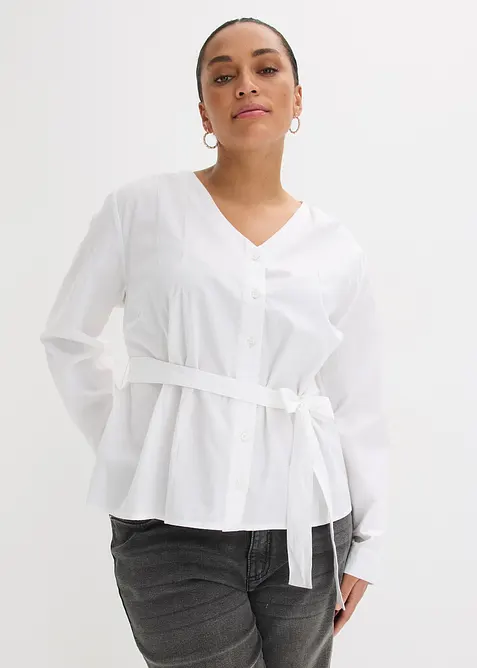 Bluse i 100% bomull, bonprix