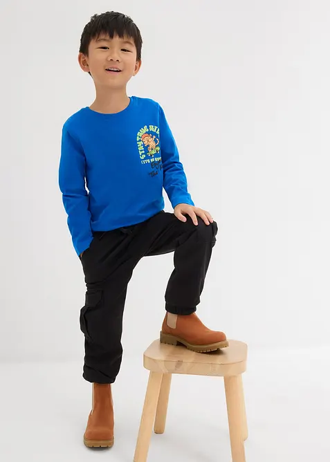 Langermet topp i 100% &oslash;kologisk bomull, bonprix