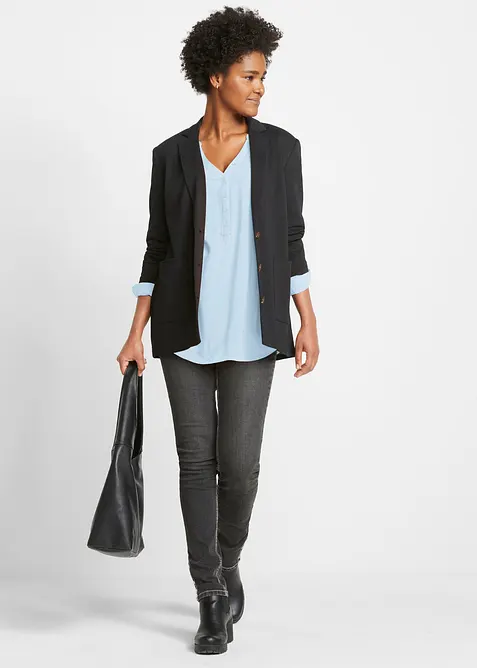 Blusetunika i myk viskose, bonprix