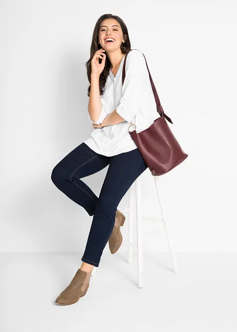 Blusetunika i myk viskose, bonprix