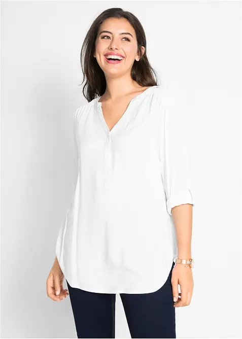 Blusetunika i myk viskose, bonprix