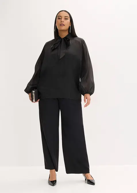 Bluse med sl&oslash;yfe, bonprix