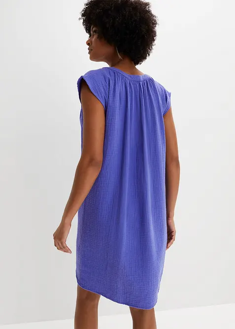 Musselin-kjole av bomull, bonprix