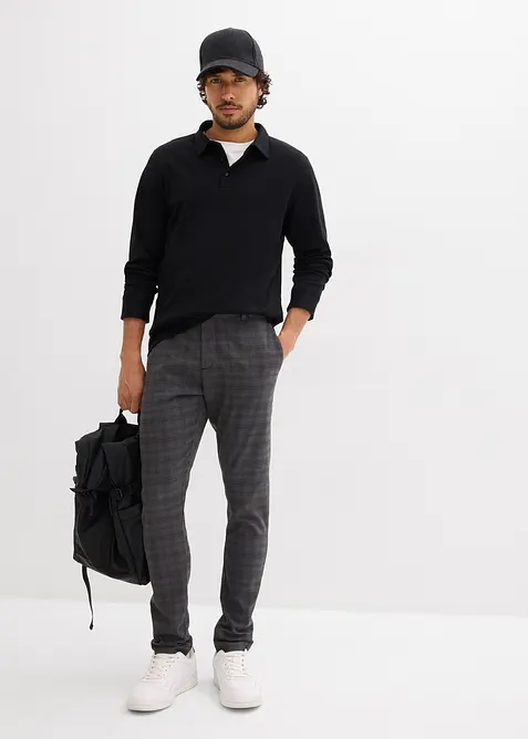 Dressbukse i materiale med resirkulert polyester og stretch, bonprix