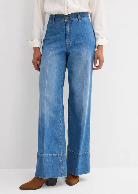 Wide Leg-jeans High Waist, bonprix