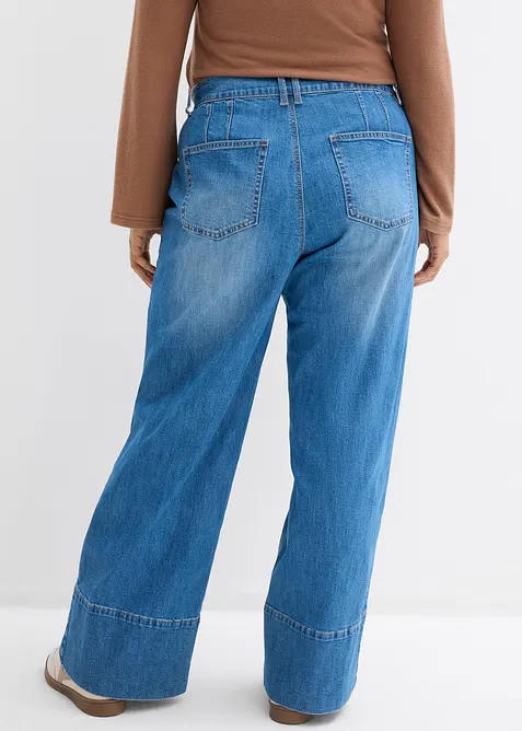 Wide Leg-jeans High Waist, bonprix