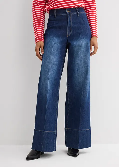 Wide Leg-jeans High Waist, bonprix