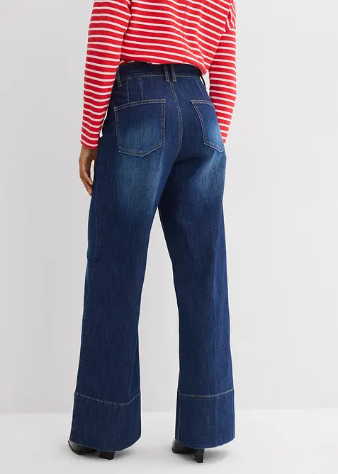 Wide Leg-jeans High Waist, bonprix
