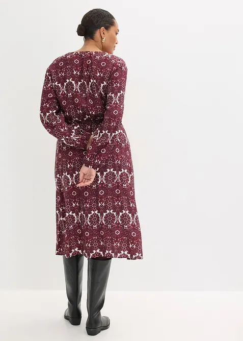 Midikjole i myk viskosemiks, bonprix