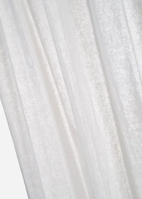 Gardin i bomull- og linmiks (1-pack), bonprix