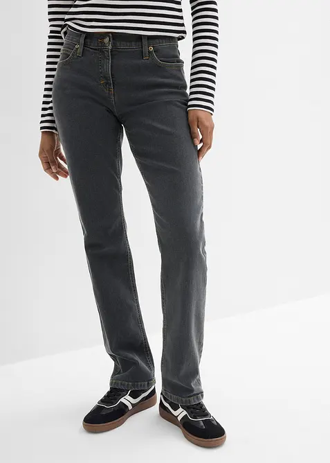 Straight-jeans Mid Waist, Stretch, bonprix