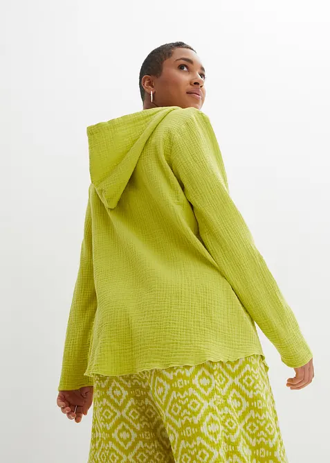 Pull on-bluse i luftig musselin, bonprix