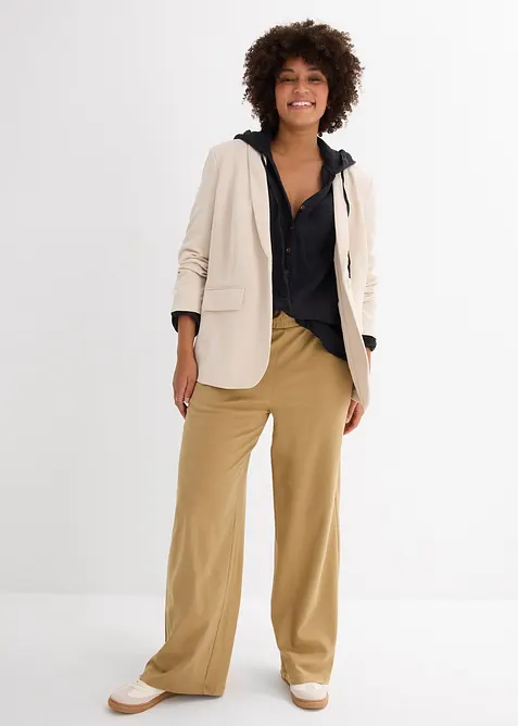 Pull on-bluse i luftig musselin, bonprix