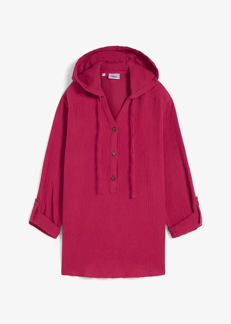 Pull on-bluse i luftig musselin, bonprix