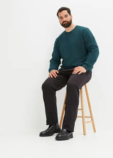 Regular Fit-twillbukse i 100% bomull, Straight, bonprix